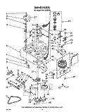 DRIVE Diagram and Parts List for CFA2500W6  Whirlpool Washer