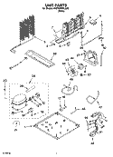 UNIT PARTS Diagram and Parts List for 5VET0WPKLQ02  Whirlpool Refrigerator