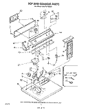 TOP AND CONSOLE , LITERATURE AND OPTIONAL Diagram and Parts List for LG5791XMW2  Whirlpool Dryer