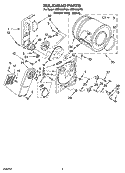 BULKHEAD PARTS, OPTIONAL PARTS (NOT INCLUDED) Diagram and Parts List for CEDX463RT0  Whirlpool Dryer