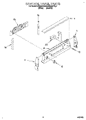CONTROL PANEL Diagram and Parts List for KERI500YWH4  KitchenAid Range