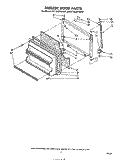 FREEZER DOOR Diagram and Parts List for ET18JMXSW01  Whirlpool Refrigerator
