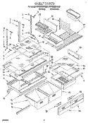 SHELF, LIT/OPTIONAL Diagram and Parts List for KTRC22KBAL00  KitchenAid Refrigerator