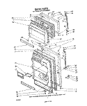 DOOR Diagram and Parts List for ET14DC2MWR0  Whirlpool Refrigerator