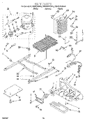 UNIT, LIT/OPTIONAL Diagram and Parts List for KSRS25KGAL00  KitchenAid Refrigerator