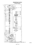 GEARCASE Diagram and Parts List for LA7680XSW1  Whirlpool Washer