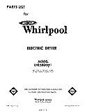 SECTION Diagram and Parts List for LHE5800W1  Whirlpool Dryer