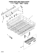 Part Location Diagram of W11157084 Whirlpool Upper Rack Roller
