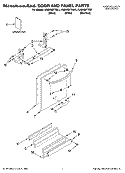 DOOR AND PANEL PARTS Diagram and Parts List for KUDK03FTSS1  KitchenAid Dishwasher