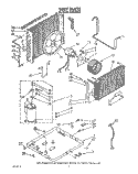 UNIT, LIT/OPTIONAL Diagram and Parts List for CAH12W04  Crosley Air Conditioner