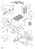 UNIT Diagram and Parts List for KSPS22QBWH00  KitchenAid Refrigerator
