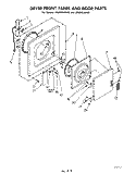 DRYER FRONT PANEL AND DOOR Diagram and Parts List for LT5004XMW0  Whirlpool Washer Dryer Combo