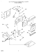 AIRFLOW AND CONTROL Diagram and Parts List for ACM072XG0  Whirlpool Air Conditioner