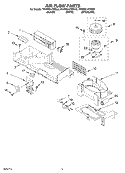 AIR FLOW PARTS Diagram and Parts List for YKHMS147HWH2  KitchenAid Microwave