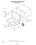 MICROWAVE CABINET Diagram and Parts List for KEMS376TWH0  KitchenAid Microwave Oven Combo