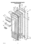 REFRIGERATOR DOOR Diagram and Parts List for KSSS48DWX00  KitchenAid Refrigerator