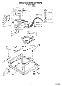 MACHINE BASE PARTS Diagram and Parts List for IP43004  Inglis Washer