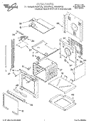 OVEN Diagram and Parts List for RBS305PDQ2  Whirlpool Wall Oven