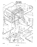 TUB , LITERATURE AND OPTIONAL Diagram and Parts List for DU3014XL0  Whirlpool Dishwasher