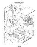 UPPER OVEN Diagram and Parts List for KEBI200TBL2  KitchenAid Wall Oven