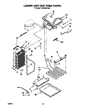 LOWER UNIT AND TUBE Diagram and Parts List for KSSC48MHS00  KitchenAid Refrigerator