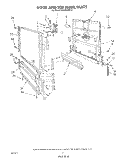 DOOR AND TOE PANEL Diagram and Parts List for DU1800XT0  Whirlpool Dishwasher