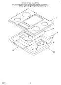 SECTION Diagram and Parts List for KECG260SAL7  KitchenAid Cooktop