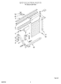 INSTALLATION Diagram and Parts List for ACQ214XJ0  Whirlpool Air Conditioner