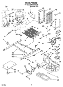 UNIT PARTS Diagram and Parts List for ED5LHAXML12  Whirlpool Refrigerator