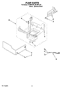 PUMP PARTS Diagram and Parts List for GI15NFLTS1  Whirlpool Ice Maker