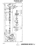 GEARCASE Diagram and Parts List for 9CA2781XSW0  Whirlpool Washer