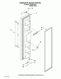 FREEZER DOOR PARTS Diagram and Parts List for ID5HHEXWS03  Whirlpool Refrigerator