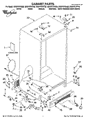 CABINET PARTS Diagram and Parts List for GS6NVEXSY00  Whirlpool Refrigerator