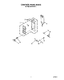 CONTROL PANEL Diagram and Parts List for MW3600XW1  Whirlpool Microwave