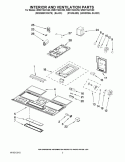 INTERIOR AND VENTILATION PARTS Diagram and Parts List for WMH1162XVS0  Whirlpool Microwave