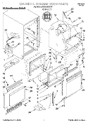 CABINET LINER AND DOOR, LIT/OPTIONAL Diagram and Parts List for KUIS185GBT0  KitchenAid Ice Maker
