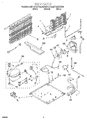 UNIT Diagram and Parts List for 9ET19DKXFB00  Whirlpool Refrigerator