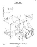 OVEN Diagram and Parts List for RM988PXLW0  Whirlpool Microwave Oven Combo