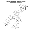 ESCUTCHEON AND CONTROL PARTS Diagram and Parts List for 4KPCB148SPM0  KitchenAid Blender