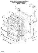 Part Location Diagram of 987872 Whirlpool SHIM,HANDLE