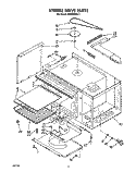 STIRRER DRIVE, OPTIONAL Diagram and Parts List for RM288PXV7  Whirlpool Microwave Oven Combo