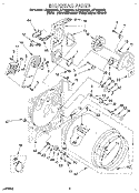 SECTION Diagram and Parts List for LET8858AQ2  Whirlpool Dryer