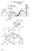 MACHINE BASE Diagram and Parts List for 7MLSR7533JT0  Whirlpool Washer