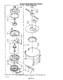 PUMP AND MOTOR Diagram and Parts List for DP3000XRN6  Whirlpool Dishwasher
