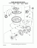 PUMP AND MOTOR PARTS Diagram and Parts List for DU1301XTVT2  Whirlpool Dishwasher