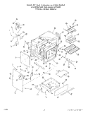 OVEN DOOR Diagram and Parts List for 2376W0A  Roper Range