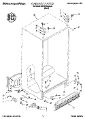 CABINET Diagram and Parts List for KSRB22QABL12  KitchenAid Refrigerator