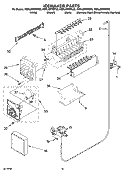 ICEMAKER PARTS, OPTIONAL PARTS (NOT INCLUDED) Diagram and Parts List for KSRL25FRBL02  KitchenAid Refrigerator