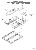 CONTROL PARTS Diagram and Parts List for GC3CHAXNB00  Whirlpool Refrigerator