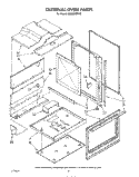 EXTERNAL OVEN Diagram and Parts List for SM988PEPW2  Whirlpool Range